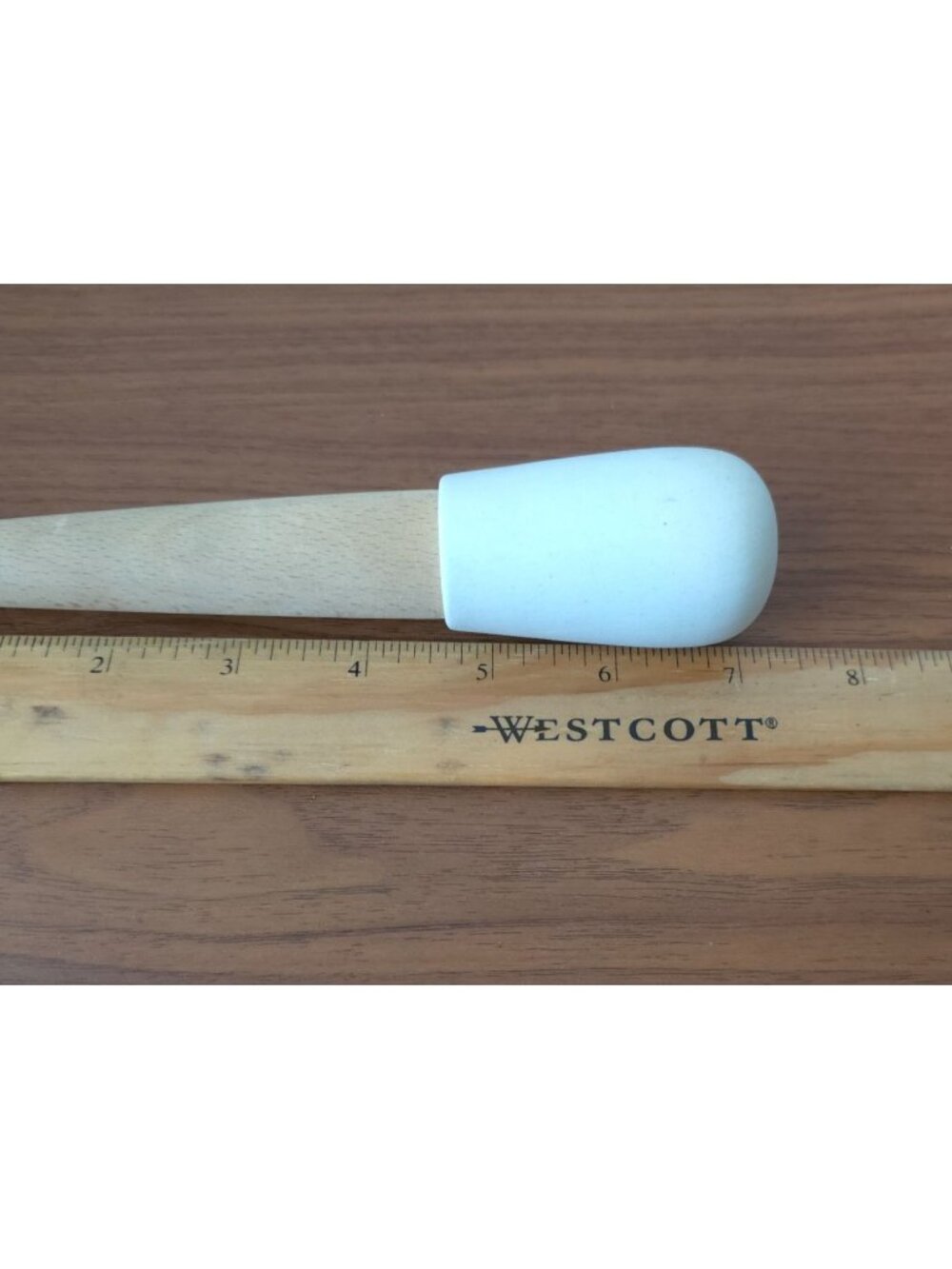Milton Brook Unglazed Vitrified Porcelain #2 Mortar & Beechwood Pestle Set - Picture 7 of 7